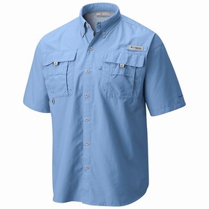 Columbia PFG Bahama™ II Shortärmad Skjorta Herr Blå (WOKTI6129)